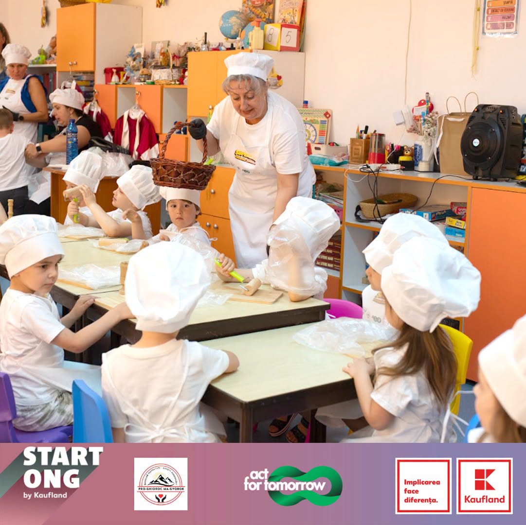 Un model de educație alimentară prin care preșcolarii învață pregătind deserturi fără zahăr adăugat, testat la Lipova, în județul Arad