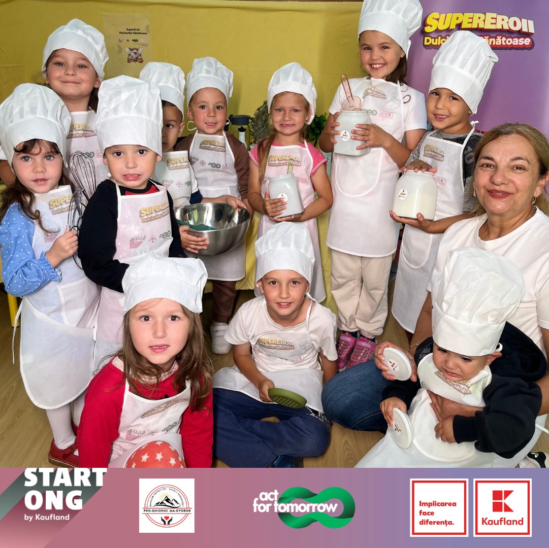 Imagine galerie Un model de educație alimentară prin care preșcolarii învață pregătind deserturi fără zahăr adăugat, testat la Lipova, în județul Arad