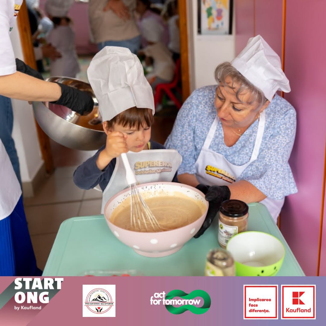Imagine galerie Un model de educație alimentară prin care preșcolarii învață pregătind deserturi fără zahăr adăugat, testat la Lipova, în județul Arad
