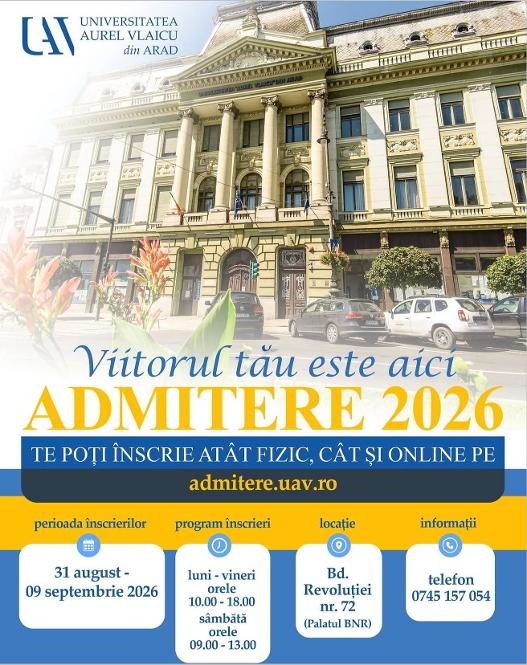 Nu ai făcut încă pasul spre facultate? Încă ai timp să alegi programul potrivit pentru tine!